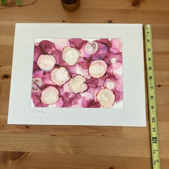 New Original Signed Artwork Alcohol Ink on Paper - Picture 4 of 6